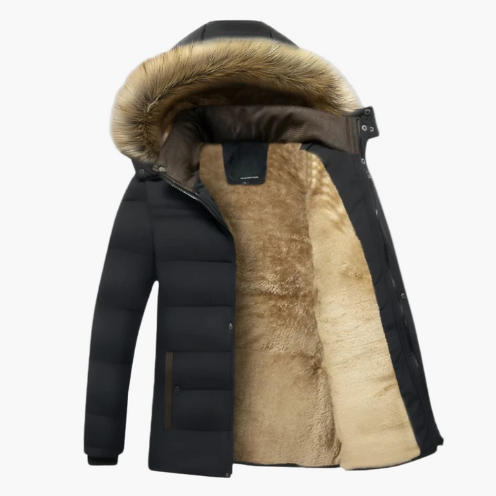 Lune London | Winter parka with hood and faux fur - Warm outdoor jacket for cold days