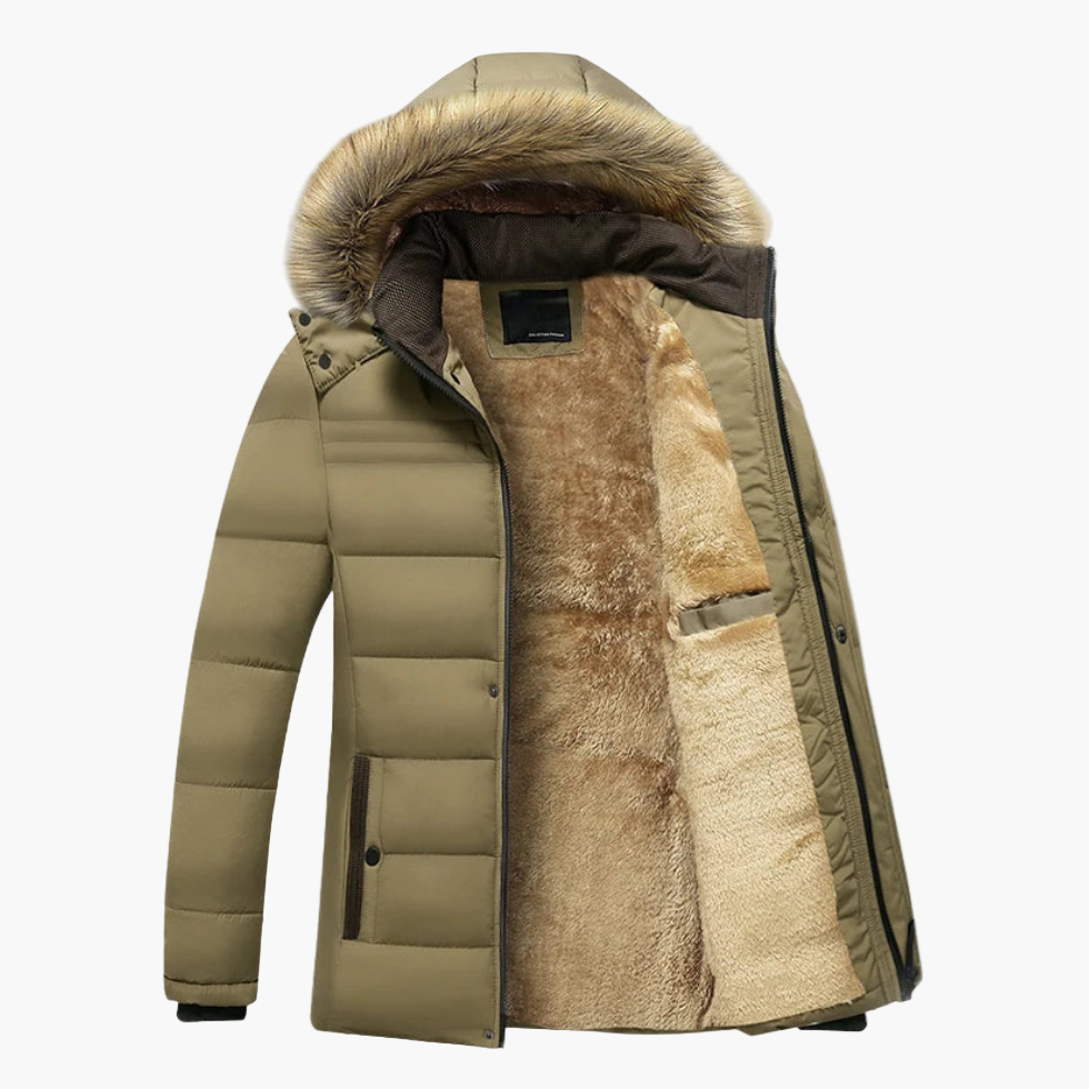 Lune London | Winter parka with hood and faux fur - Warm outdoor jacket for cold days
