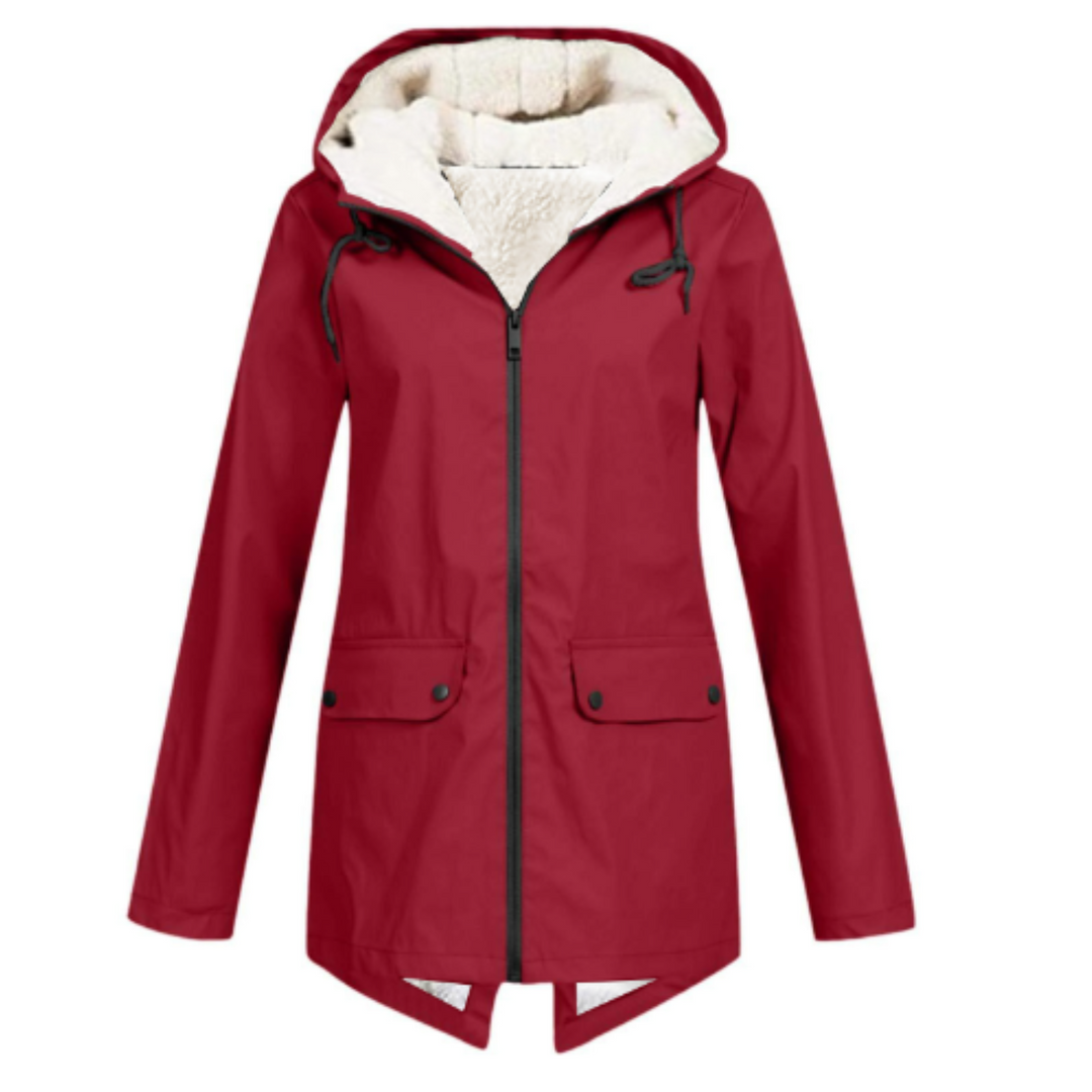 Lune London | Waterproof Rain Jacket for Women - With Hood, Functional Design