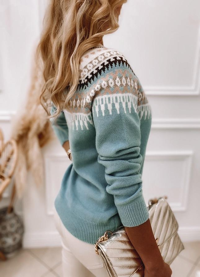 Lune London | Knit sweater - Fair Isle pattern - Round neck - soft and warm