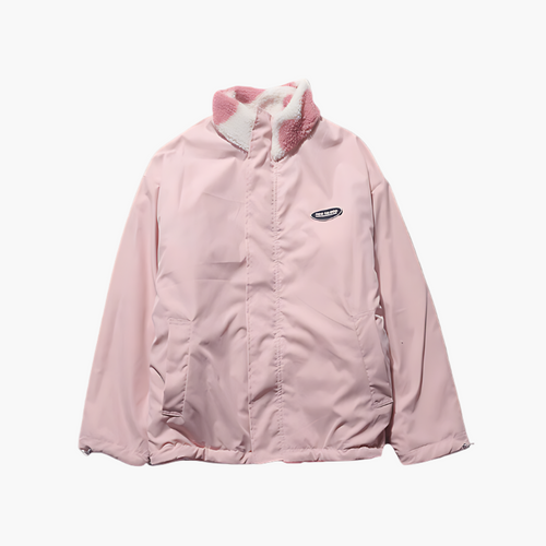 Lune London | Reversible fleece jacket with hearts - Stylish leisure jacket for outside and everyday use