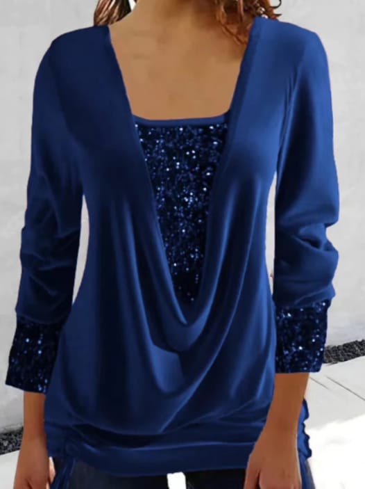 Lune London | Women's Blouse Long Sleeve & Sequins Elegant & Comfortable Fit