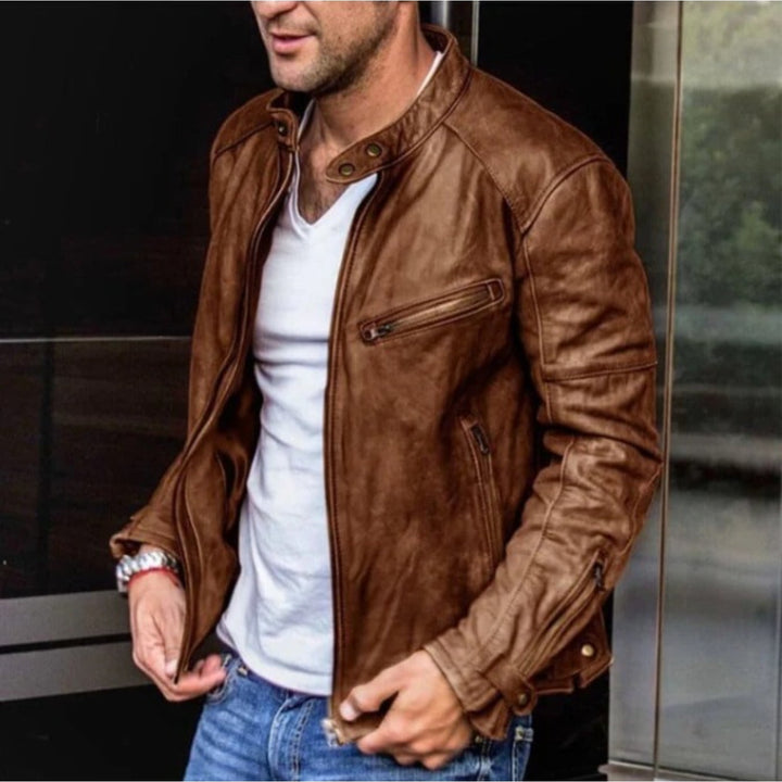 Lune London | Men's leather motorcycle jacket