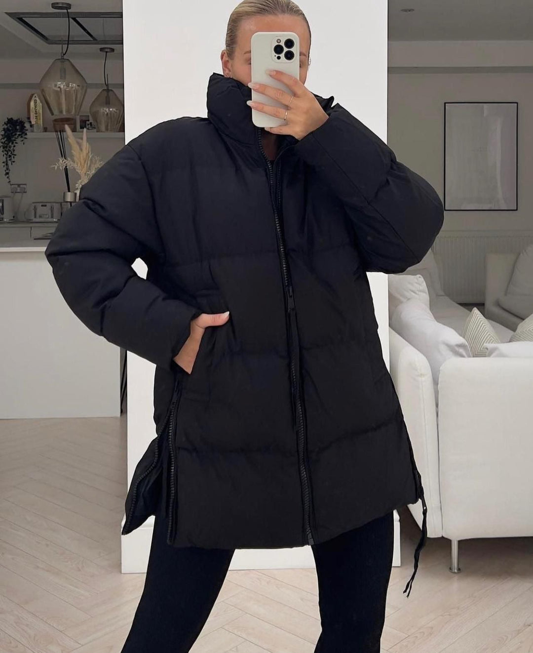 Lune London | Copperose Veste noire / verte