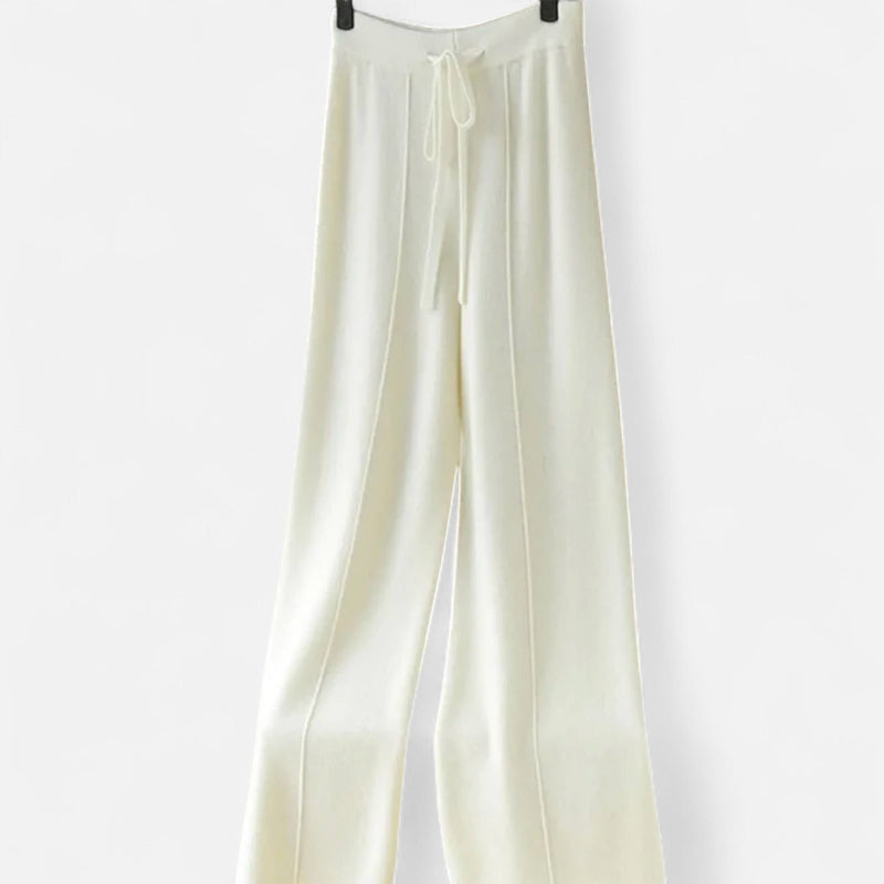 Lune London | Wide Knit Pants for Women - Fall-Winter Essential