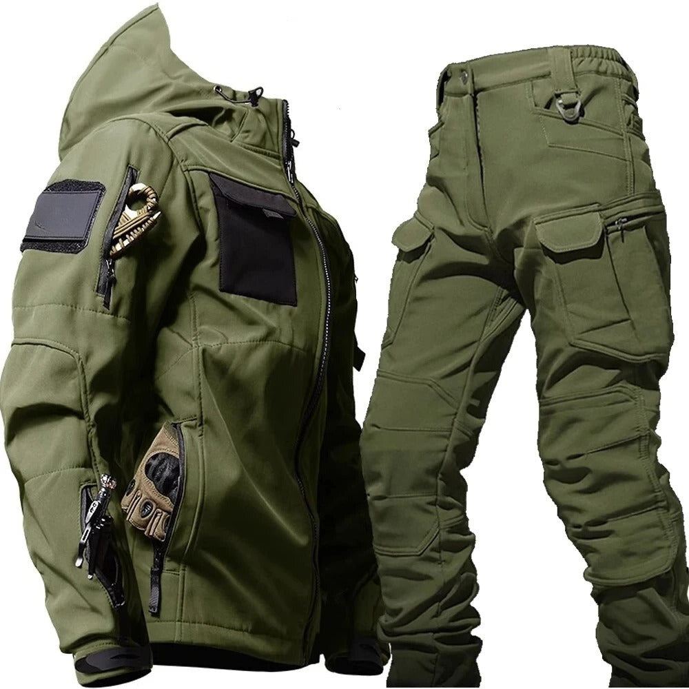 Lune London | Waterproof and windproof cargo set for men with hood for hiking and everyday use