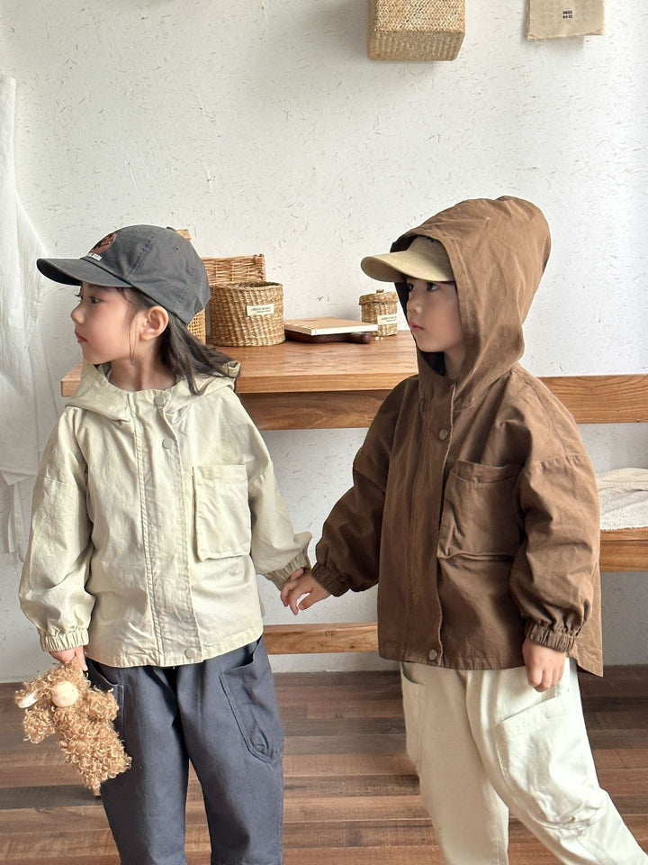 Lune London | Parka for Kids – Beige/Brown Breathable Cotton, Suitable for Boys and Girls