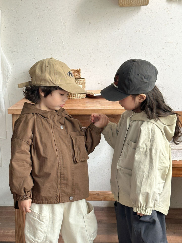 Lune London | Parka for Kids – Beige/Brown Breathable Cotton, Suitable for Boys and Girls