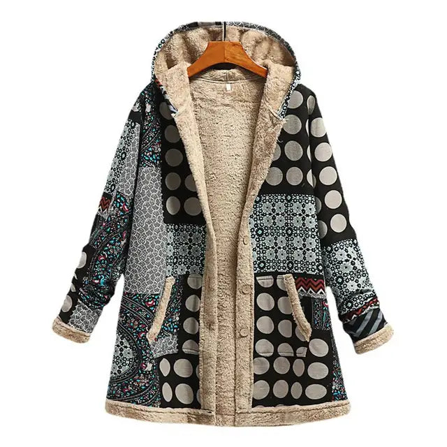 Lune London | Thickening, printed cashmere jacket