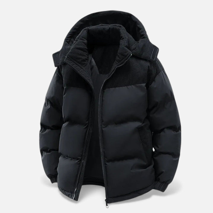 Lune London | Winter jacket for men, fleece lined, removable hood - insulated