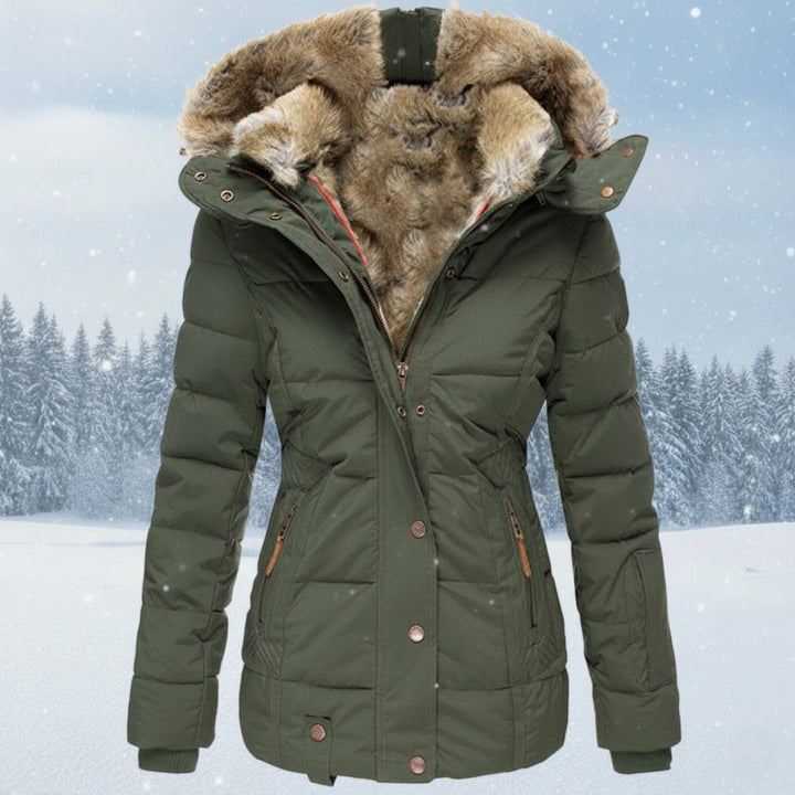 Lune London | Women's Parka - Padded parka with faux fur hood