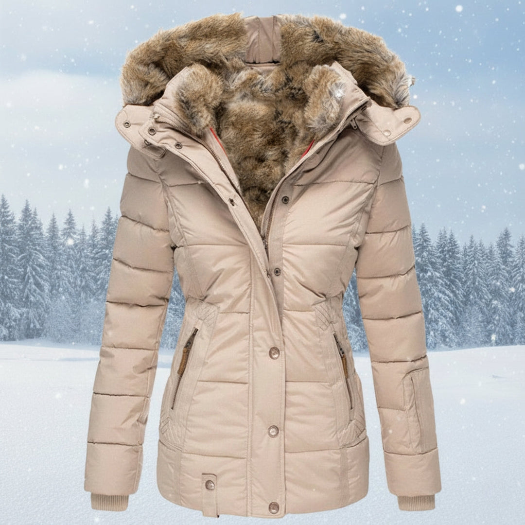 Lune London | Women's Parka - Padded parka with faux fur hood