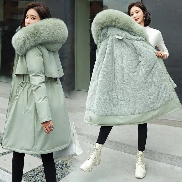 Lune London | 2024 Longer New Coat with Hood and Soft Collar