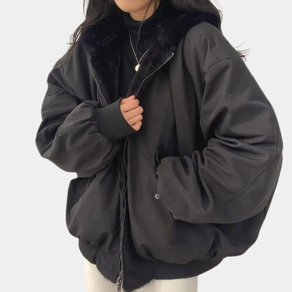Lune London | 2-In-1 Women's Winter Coat with Hood Versatile Warmth and Style for Cold Weather