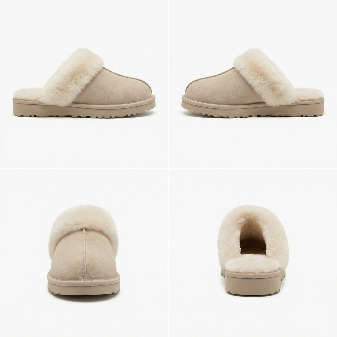 Clogs - Women's Retro Suede Slip-On Mule