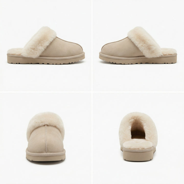 Clogs - Women's Retro Suede Slip-On Mule