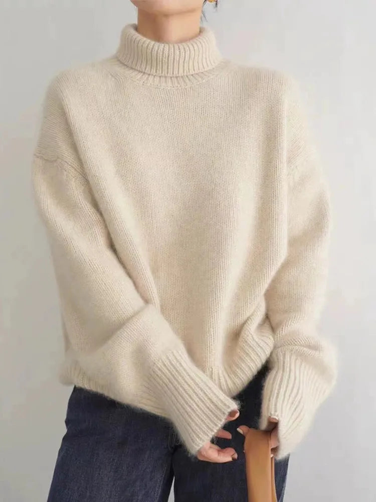 Lune London | Pull à col roulé Femme - Mode élégante pour toutes les occasions