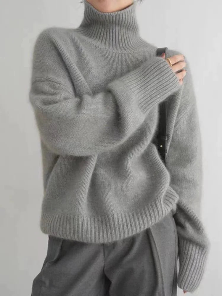 Lune London | Pull à col roulé Femme - Mode élégante pour toutes les occasions