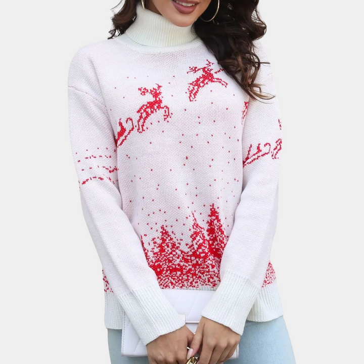 Lune London | Women's Christmas Sweater - Faux Christmas Sweater - Comfortable Color