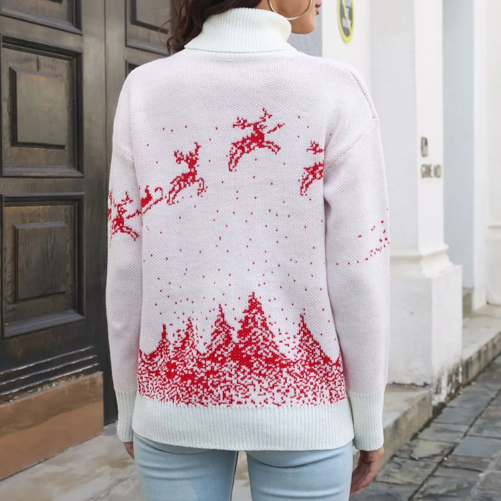 Lune London | Women's Christmas Sweater - Faux Christmas Sweater - Comfortable Color