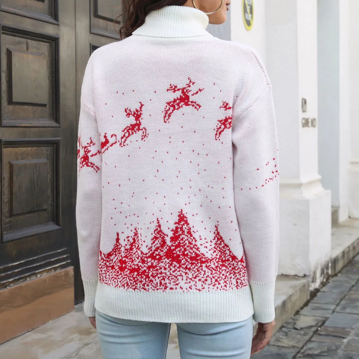 Lune London | Women's Christmas Sweater - Faux Christmas Sweater - Comfortable Color