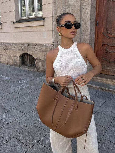 Lune London | Vintage Tote Bag Women Spacious Shoulder Bag