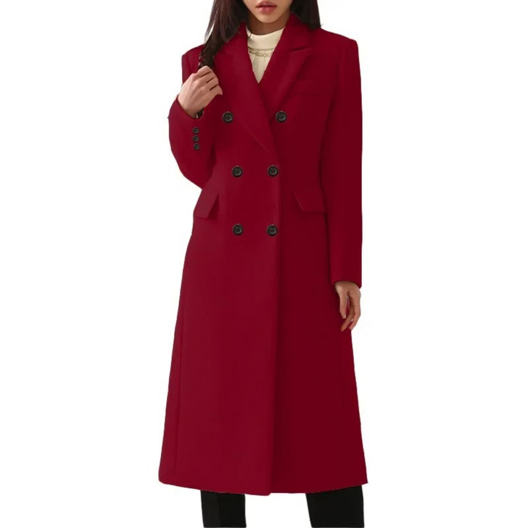 Lune London | Women's wool coat with double button closure