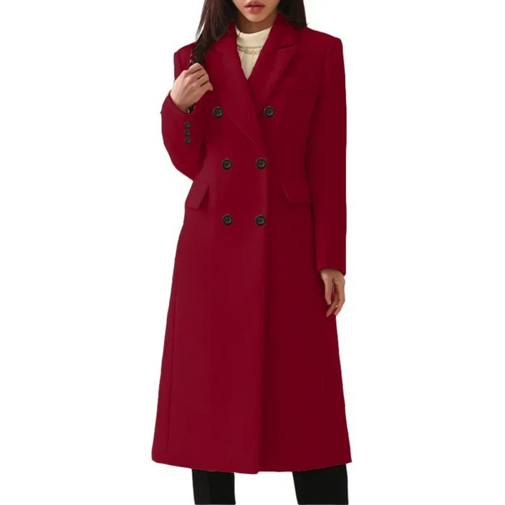 Lune London | Women's wool coat with double button closure