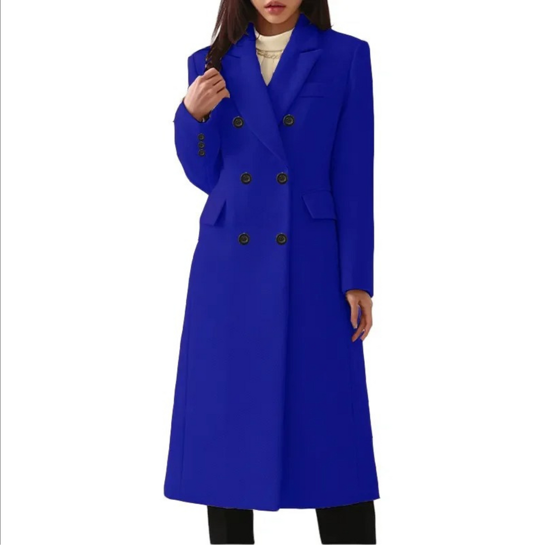 Lune London | Women's wool coat with double button closure