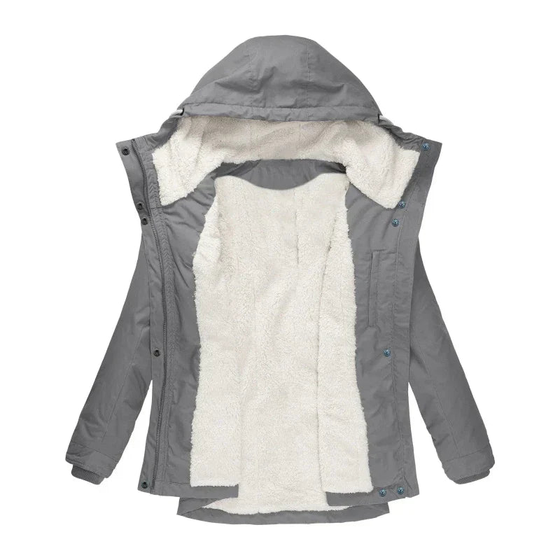 Lune London | Winter Jacket with Hood for Women Quilted Winter Jacket