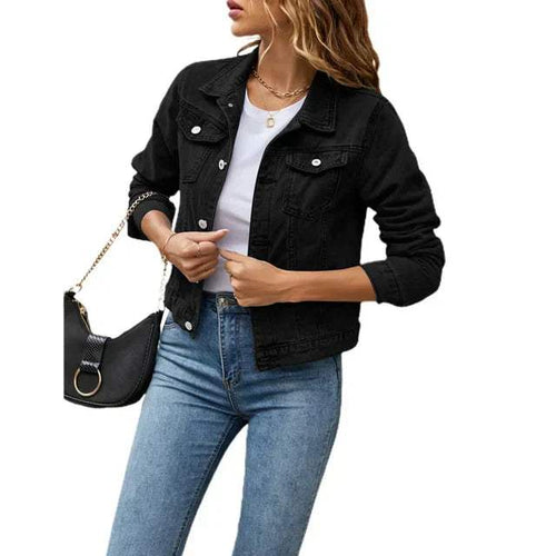 Chic und Stil | Veste en jean pour femmes - Élégante - Durable et confortable - Parfaite pour le printemps et l'été