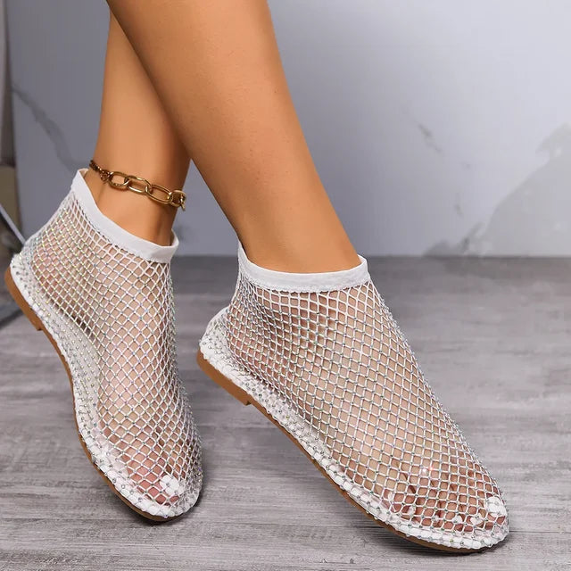 Lune London | Mesh Slipper with Flat Heel