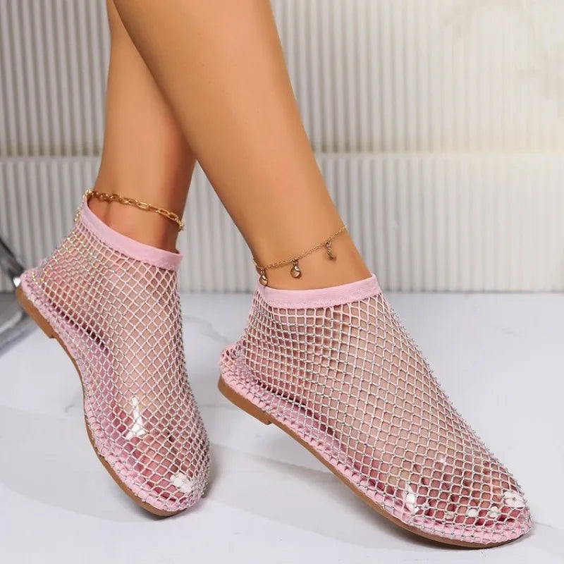 Lune London | Mesh Slipper with Flat Heel