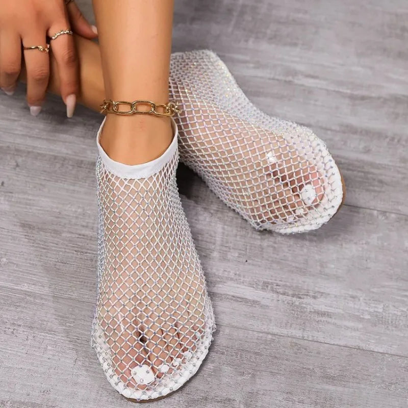 Lune London | Mesh Slipper with Flat Heel