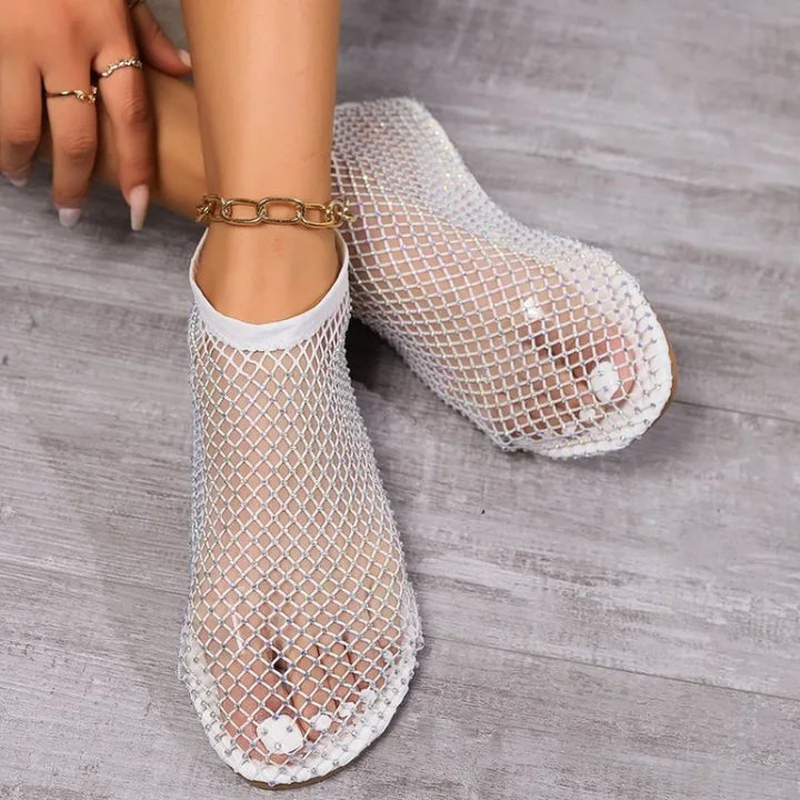 Lune London | Mesh Slipper with Flat Heel
