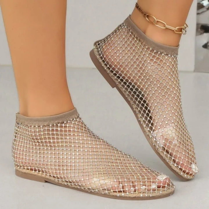 Lune London | Mesh Slipper with Flat Heel