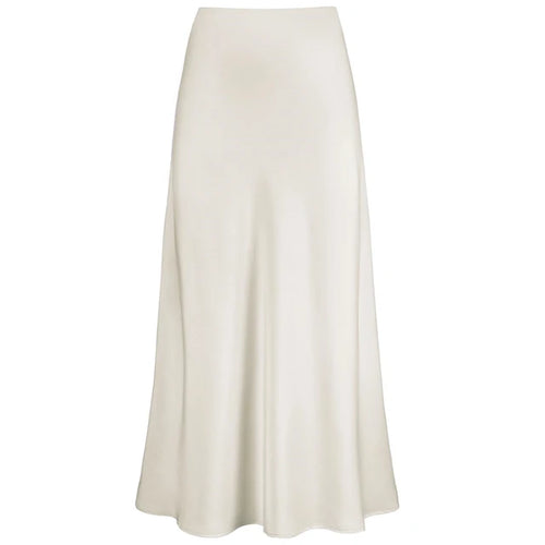 Lune London | Fashion Longer Shiny Satin Skirt