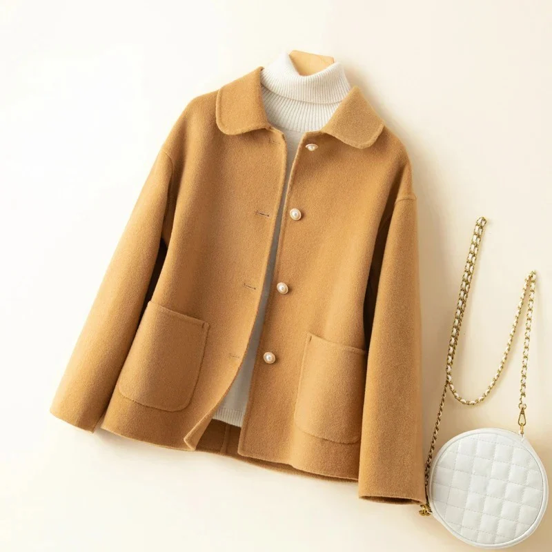 Lune London | Casual Fit Coat - Button Front Round Collar Coat