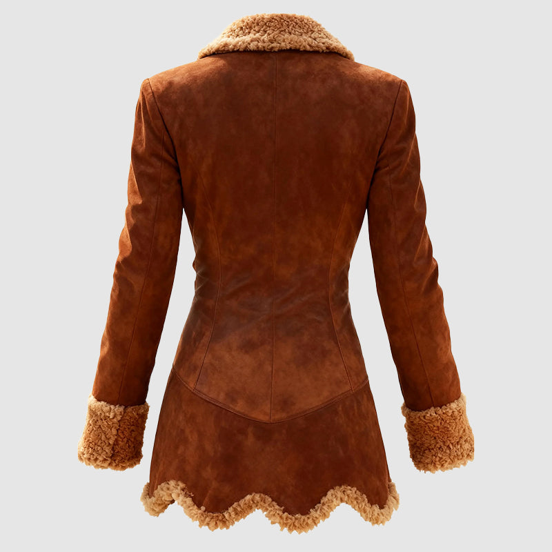 Lune London | Tailored Coat - Faux-Fur Trim Button-Front Coat