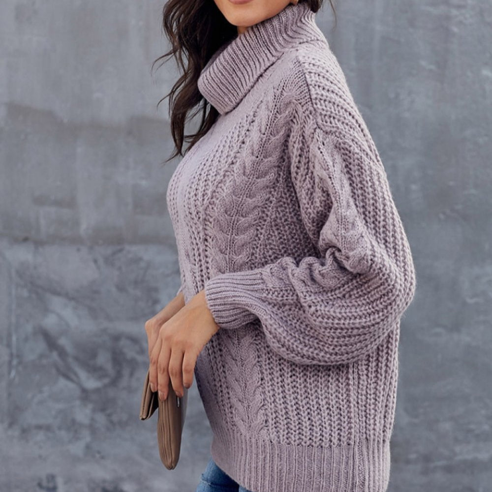 Lune London | Winter Roll Neck Sweater - Thick Knit Comfort