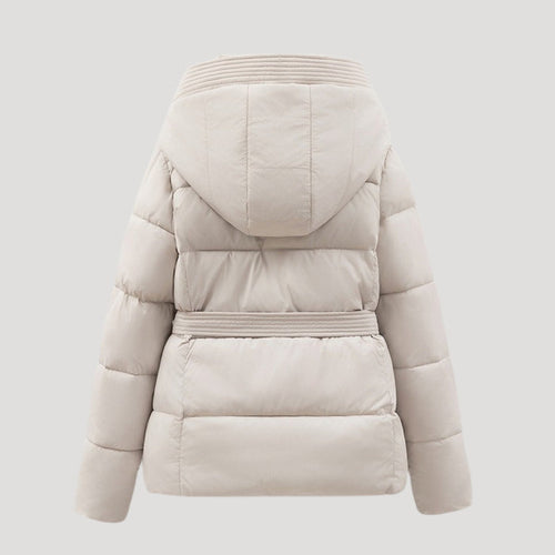 Lune London | Women's Down Jacket, With Hood, With Belt - Winter