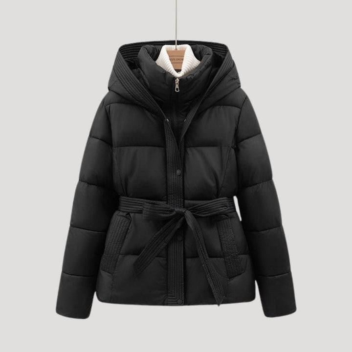 Lune London | Women's Down Jacket, With Hood, With Belt - Winter