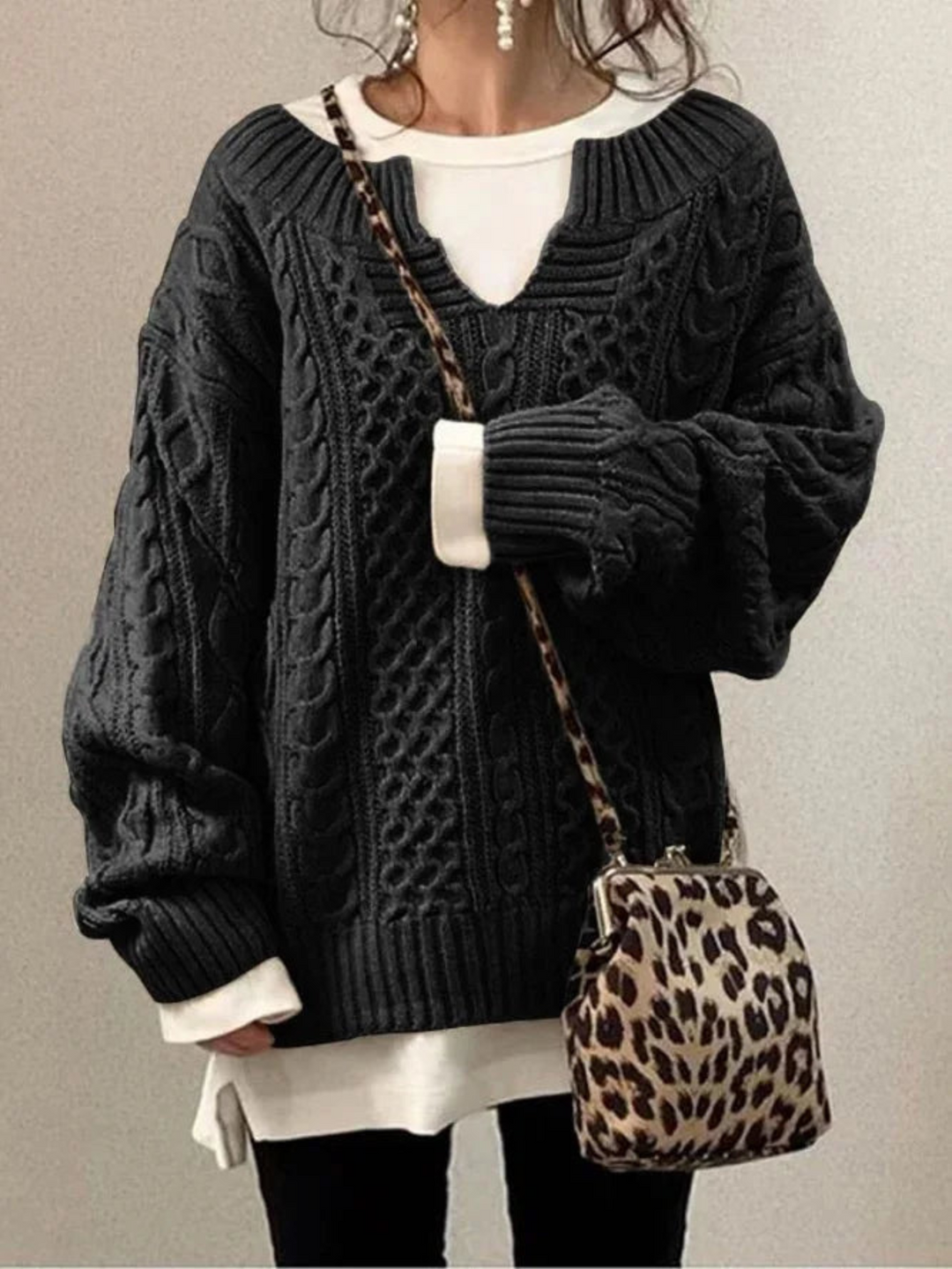 Lune London | Women's Knit Sweatshirt - Loose Fit