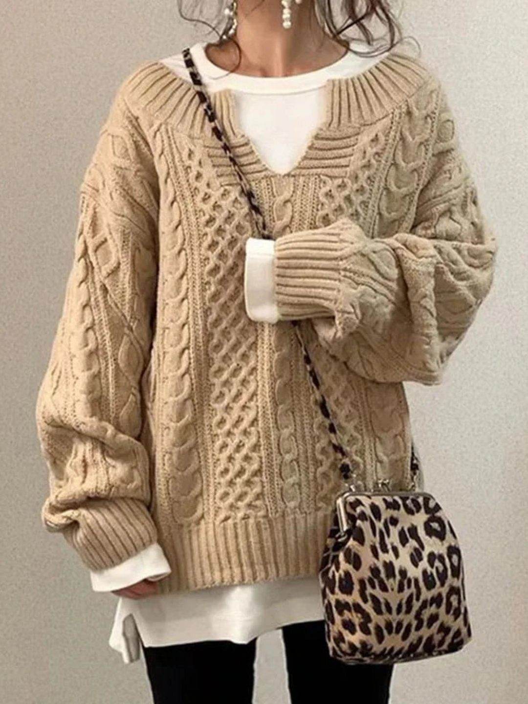 Lune London | Women's Knit Sweatshirt - Loose Fit