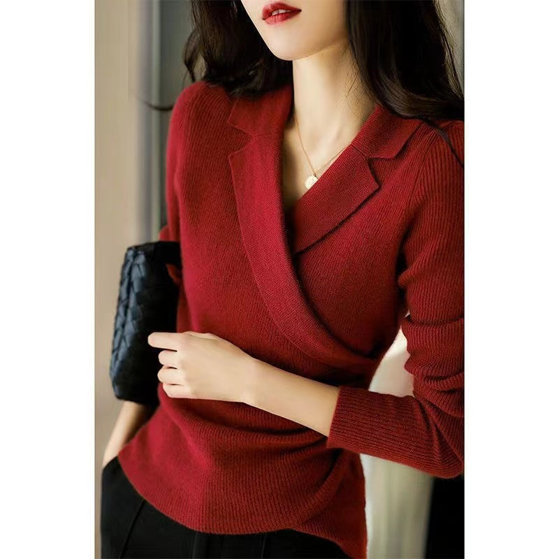 Lune London | Peter Pan Collar Sweater for Women - Asymmetrical Design