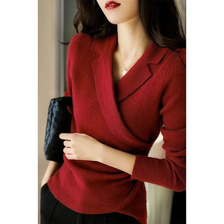 Lune London | Peter Pan Collar Sweater for Women - Asymmetrical Design