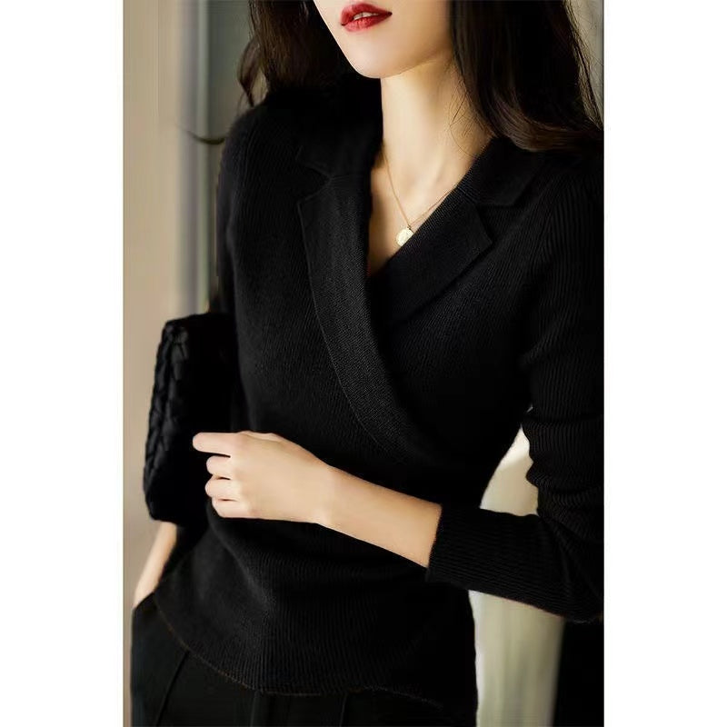 Lune London | Peter Pan Collar Sweater for Women - Asymmetrical Design
