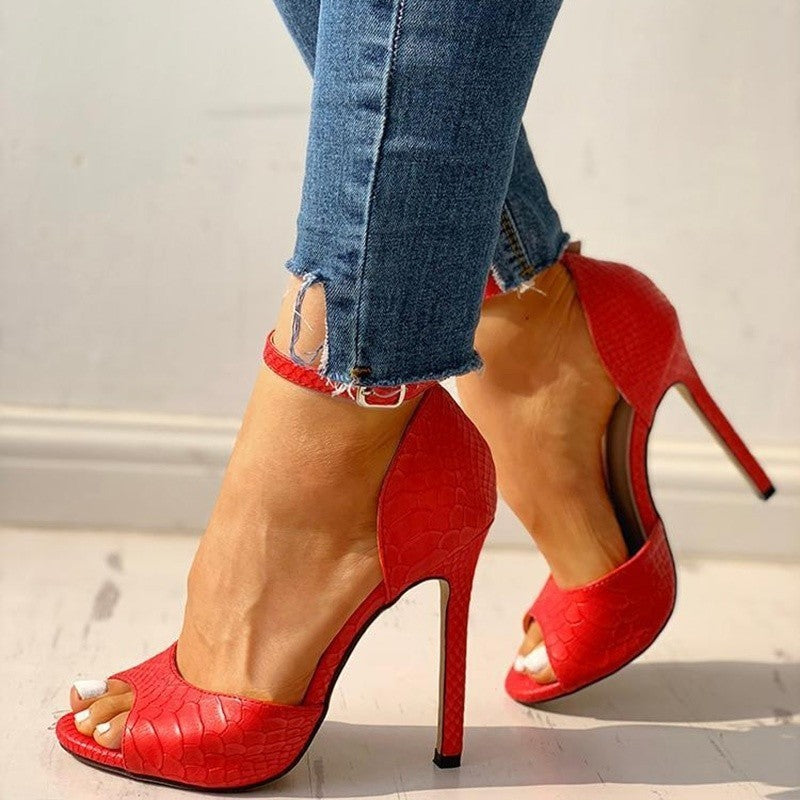 Lune London | Peep-toe High Heel Sandal Stiletto