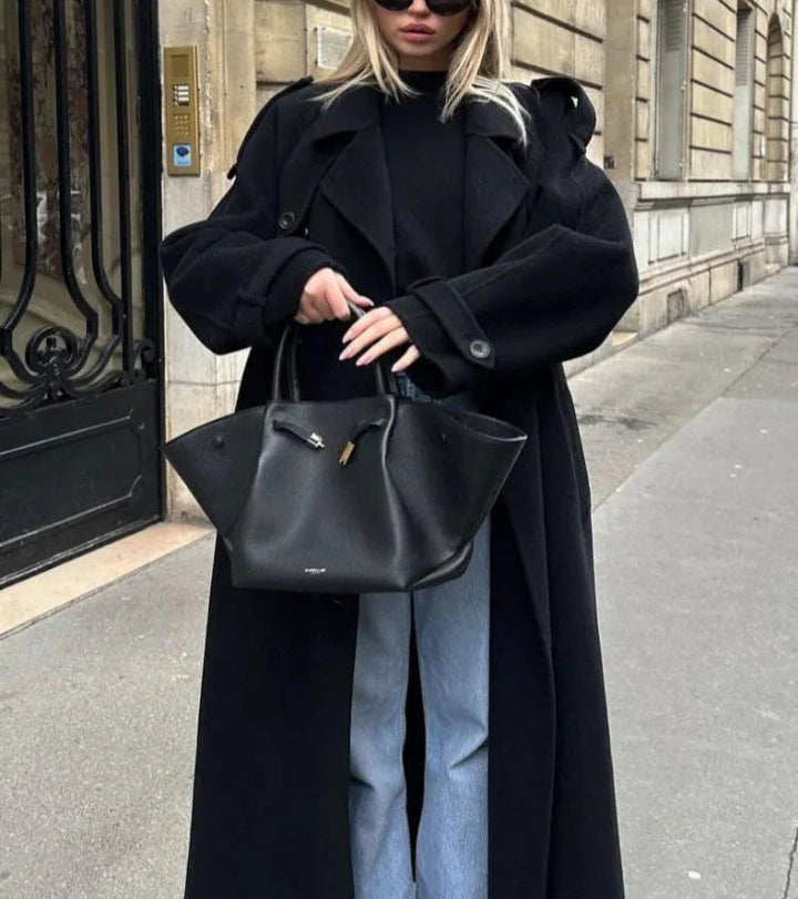 Lune London | Wool coat for women, oversized long - winter