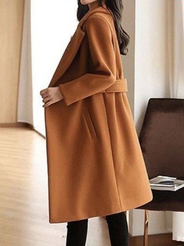 Lune London | Wool coat Women, Belt design - Long length